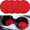 71BlMp1HURL._AC_SL1500_.jpg SINGARO Car Cup Coaster, 4PCS Universal Non-Slip Cup Holders Embedded in Ornaments Coaster, Car Interior Accessories, Red