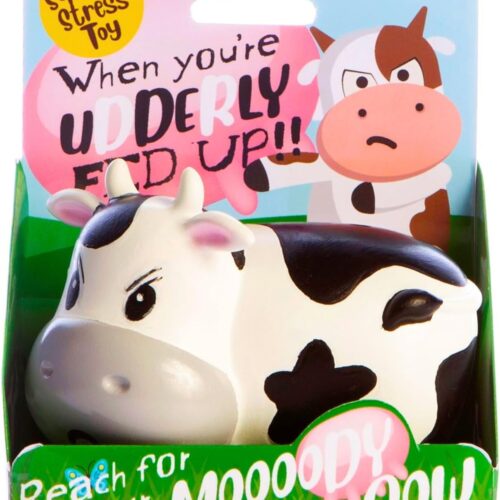 71CcjBACniL._AC_SL1500_.jpg Boxer Gifts Moody Cow Stress Toys | Unique Stress Balls For Adults & Grumpy Teenagers - Helps With Anxiety Relief - Office Novelty Desk Toy | Funny Gifts For Women - Rude Secret Santa Gift For Her