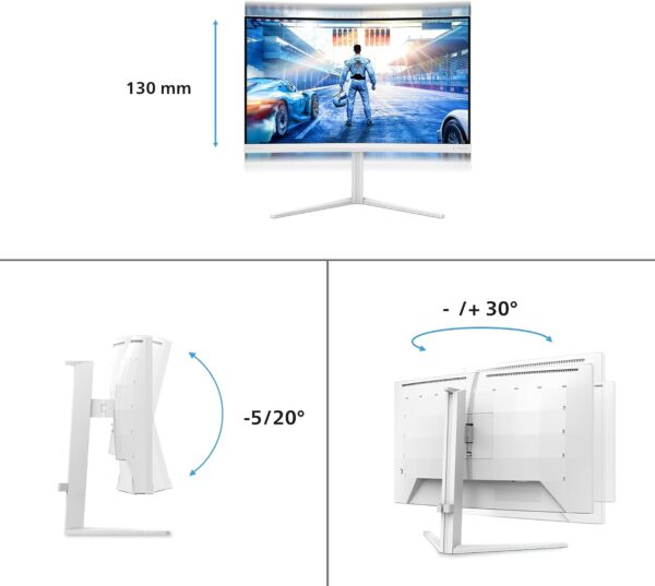 71DbBcUDnYL._AC_SL1500_.jpg PHILIPS Evnia 27M2C5501-27 inch QHD curved gaming monitor, 180 Hz, 1 ms GtG, FreeSync Premium (2560x1440, 2x HDMI 2.0, 1x DisplayPort1.4) white
