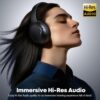 71E2it1pJJL._AC_SL1500_.jpg Hybrid Active Noise Cancelling Bluetooth 6.0 Headphones 120H Long Playtime, 6 ENC Mic, Over Ear Headphones Wireless, Hi-Res Audio, Memory Foam Earcup, Transparency Mode ANC Headphone for Travel Office