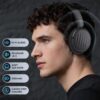 71EI0zQ0pTL._AC_SL1500_.jpg Bluetooth Headphones with Active Noise Cancelling (ANC), Wireless Over Ear Bluetooth Headsets with 35H Playtime, HiFi Stereo Foldable Headphones with Foam Ear Cups for Sports, Travel, Black