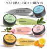 SHVYOG 4Pcs Face Mask Set - Turmeric Clay Mask, Vitamin C, Green Tea, Rose, Dead Sea Mud Mask, Skin Care Mask for Deep Cleansing, Refining Pores, Valentine's Day Gifts for Women- 240g