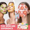 KONEUK 6 Pack Colorful Fruit Face Masks Skincare, Sheet Hydrating Face Mask, Collagen Facial Mask for Skin Care, Spa Birthday Party Supplies, Bulk Teacher Gifts, Graduation Gifts and Party Favors