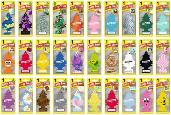 71FLQ5et-hL._AC_SL1487_.jpg Little Trees Air Freshener Tree MTZ02 New Car Fragrance For Car Home Boat Caravan - Six Pack, Blue