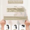 Real Perfection Gua Sha Facial Tools Face Roller for Wrinkles Jade Roller and Gua Sha Set, Scrubber Pore Brush Headband Skin Care Tools for Travel Skincare Routine Massaging Reducing Puffiness - Green