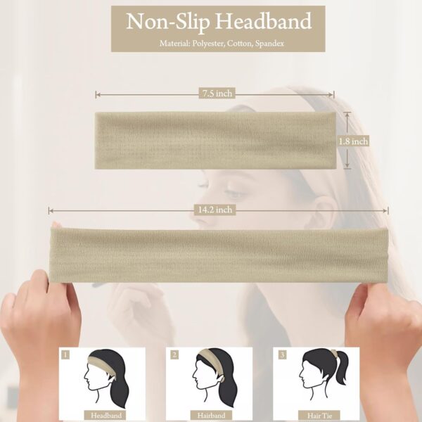Real Perfection Gua Sha Facial Tools Face Roller for Wrinkles Jade Roller and Gua Sha Set, Scrubber Pore Brush Headband Skin Care Tools for Travel Skincare Routine Massaging Reducing Puffiness - Green