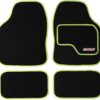 Sakura SS5308 Universal Car Mat Set, Lime