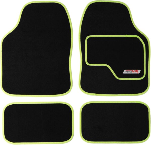 Sakura SS5308 Universal Car Mat Set, Lime