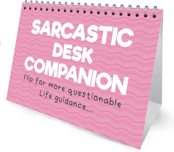 71GgKmlLXXL._AC_SL1500_.jpg RED OCEAN Sarcastic Office Desk Companion Flipbook Gift For Friend, Secret Santa Gift, Funny Quotes for Desk, Joke Office Gift, Funny Gifts For Women, Colleague Gifts For Birthday Christmas
