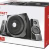 Trust Tytan 2.1 PC Speakers with Subwoofer, 120W (60W RMS), UK Plug, Sound System with Wired Volume Control, Jack 3.5 mm, Computer Speakers for PC, Laptop, TV, Tablet and Smartphone - Black