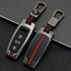 71GiQNwt3vL._AC_SL1001_.jpg Happyit Zinc Alloy Car Key Cover Cases for Audi A6L A7 A8 Q8 Etron C8 D5 3 Buttons Remote Control Accessories Holder Shell Skin