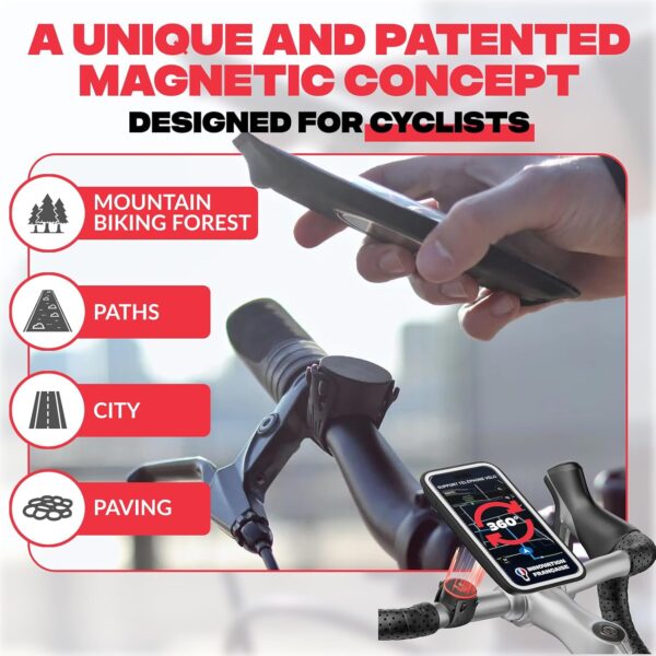 71GxiZksaWL._AC_SL1500_.jpg Shapeheart Magnetic Bike Phone Holder - XL Waterproof Touchscreen Pouch - Universal Handlebar Mount for MTB, Motorcycle, E-Scooter - Detachable Smartphone Case - Quick and Stable Setup