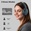 Monster Persona 3rd ANC Bluetooth Headphones, Over Ear Headphones with Bluetooth 5.4, 70 Hours Playtime, Noise Cancelling Headphone with Mic, Foldable Lightweight Headset, Comfort Fit, Blue