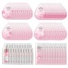 Sakura Travel Skincare Sets, 60pcs Mini Travel Skin Care kit Including Cleanser, Toner, Lotion, Serum, Cream, Sleepping Mask