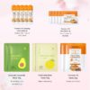 QUIYUM Skincare Set - 26PCS Face Masks & Lip-Eye Masks, Fruit & Turmeric VC Masks Gifts for Women Teen Girls, Travel Size Toiletries for Mother's Day Christmas Birthday