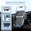 71KGg7kGy6L._AC_SL1500_.jpg Brencco Car Phone Holder Air Vent, 360° Rotation Car Phone Holder Hook Clip & Legs Double Support One Button Release for Cars Vent for iPhone, Galaxy, All 4.0''-7.0'' Smartphones
