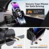 Miracase Mobile Phone Holder Car [More Stable Double Hook] Mobile Phone Holder for Cars Ventilation Universal 360 Degree Vent Car Holder for iPhone 16 Pro Max 15 14 Smartphone