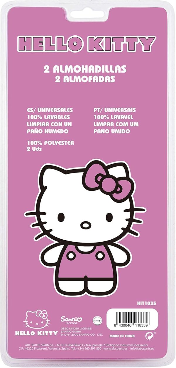 71KPuopWLlL._AC_SL1500_.jpg HELLO KITTY KIT1035 Pads for Safety Belts, Black, AUTO