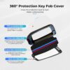 71LX92wrV9L._AC_SL1500_.jpg for BMW Key Fob Cover with Keychain, Carbon Fiber Metal Key Fob Case Fit for BMW 2025 2026 New X5 X7 7 iX X6 i5 M60 i7 Series, Full Protection Car Key Cover Shell Accessories for Man and Woman
