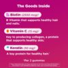 OLLY Hair Skin and Nails Gummies - Undeniable Beauty with Biotin 2500mcg Per 2 Gummies, Keratin & Vitamin C - Supports Healthy Hair, Skin, & Nails - Grapefruit Flavor - 60 Count