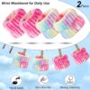 71LYpgNQVYL._SL1500_.jpg Wteehn 6pcs Headband and Wristband for Face Washing, Makeup Spa Skincare Headband, Skin Care Face Wash Headbands Wrist Bands Tools Set, for Women and Teen Girls Gifts