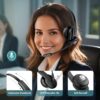 71MwdA094mL._AC_SL1500_.jpg Sarevile Bluetooth Headset with USB Dongle for Computer, Single-Ear Wireless Headset with Noise Cancelling Microphone for Office & Truckers, Bluetooth V5.2 with Mute Button for Work