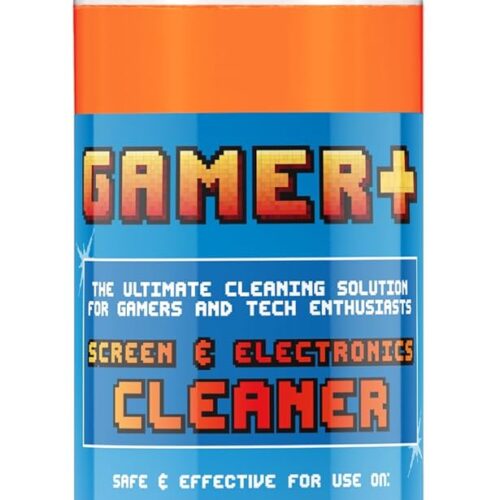Gamer +, Screen Cleaner - Streak-Free Spray for Gaming Monitors, TVs, Laptops, Consoles, Controllers, Keyboards, Smartphones & Tablets - Removes Dust, Smears & Fingerprints - 250ml