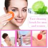 71N21aazGOL._AC_SL1500_.jpg Nuogo 40 Pack Facial Cleansing Brush Face Scrubber Face Exfoliator Exfoliating Brush Soft Silicone Scrubber Handheld Wash Scrub Pad Tool for Deep Cleaning Pore Blackhead Delicate Dry Skin Care Women