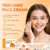 71N6oGCPryL._SL1500_.jpg 4-Piece Turmeric Skincare Set with Face Wash, Cream, Soap Bar, Bubble Net, Facial Cleanser for All Skin Types, Soothing Hydrating Formula