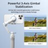 DJI Osmo Mobile 7 Gimbal Stabilizer for iPhone, Android, Built-in Tripod, Ultra-Light, Comfortable Grip, 3-Axis Phone Gimbal, ActiveTrack 7.0, ShotGuides, One-Tap Edit, 10hrs Use, Phone Charging