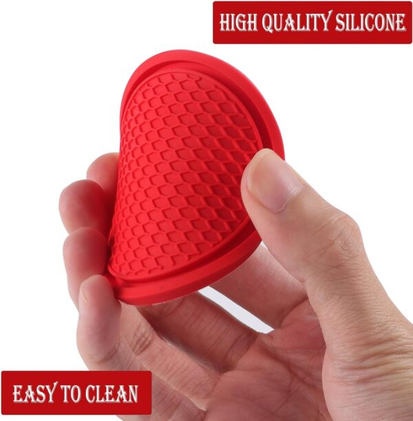 71PgDSIAskL._AC_SL1500_.jpg SINGARO Car Cup Coaster, 4PCS Universal Non-Slip Cup Holders Embedded in Ornaments Coaster, Car Interior Accessories, Red