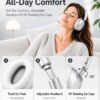 71QFTWY25rL._AC_SL1402_.jpg Wentronic Y05 Bluetooth Over-Ear Headphones with Active Noise Cancelling, Hi-Res Audio, 48H Playtime, Built-in Mic, Wired/Wireless, Works with iOS, Android & PC, Silver