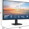71QR15BUeL._AC_SL1500_.jpg PHILIPS 27E1N1100A - 27 Inch FHD Monitor, 100Hz, IPS, 4ms, Speakers, LowBlue mode, FlickerFree (1920 x 1080, 250 cd/m², VGA/HDMI 1.4)