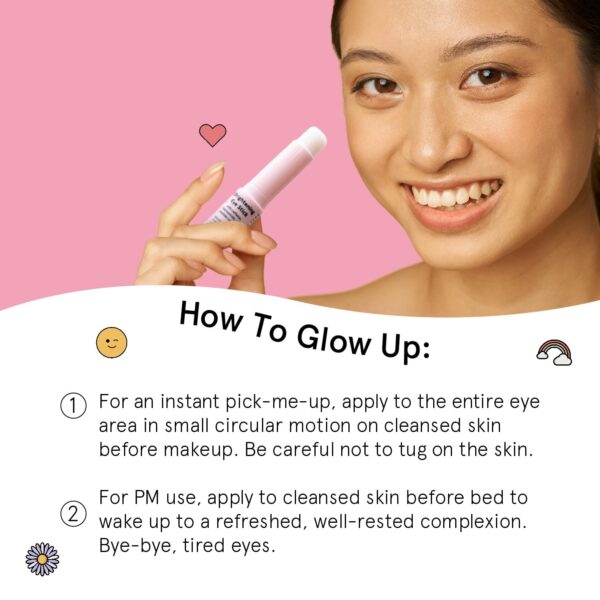 71QbKnLN3YL._SL1500_.jpg grace & stella Under Eye Brightener Balm Stick - Travel Essentials - Caffeine Eye Cream for Dark Circles, Puffiness, Wrinkles - Vegan Moisturizer Stick with Niacinamide, Hyaluronic Acid (0.13oz/3.5g)