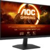 AOC Gaming 27G15N, 27" Full HD Monitor, 180 Hz, Fast VA, 1 ms, Adaptive Sync, HDR10, Low Input Lag (1920 x 1080, HDMI 2.0, DisplayPort 1.4)