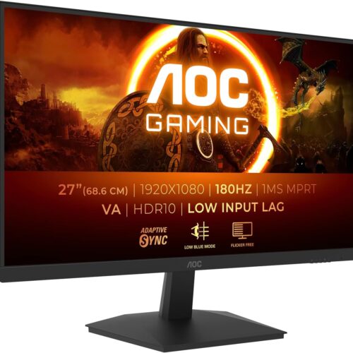 71RAp98EJ8L._AC_SL1500_.jpg AOC Gaming 27G15N, 27" Full HD Monitor, 180 Hz, Fast VA, 1 ms, Adaptive Sync, HDR10, Low Input Lag (1920 x 1080, HDMI 2.0, DisplayPort 1.4)