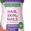 71RXBs76miL._AC_SL1500_.jpg Nature’s Bounty Optimal Solutions Advanced Hair, Skin and Nails Pectin Gummies, 2x Biotin Per Serving, No Stick Gummy, Vegetarian Formula, Strawberry Flavor, 200 ct, 100 Total Servings