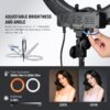 71RcXX65ltL._AC_SL1500_.jpg NEEWER Ring Light Kit: 18"/45cm Outer 55W 5600K Dimmable LED Ring Light, Light Stand, Carrying Bag for Camera, Smartphone, YouTube, TikTok, Self Portrait Shooting, Black