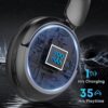 71RqlhrNXYL._AC_SL1500_.jpg Bluetooth Headphones with Active Noise Cancelling (ANC), Wireless Over Ear Bluetooth Headsets with 35H Playtime, HiFi Stereo Foldable Headphones with Foam Ear Cups for Sports, Travel, Black