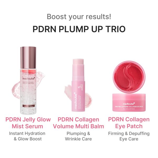 71S7clKP7nL._SL1500_.jpg medicube PDRN Pink Collagen Volume Multi Balm Stick | Volufiline, PDRN, NAD, Collagen | Face & Body Balm for Under-Eyes, Neck, Forehead, Smile Lines, Lips | Plumping, Radiance, Line Care | K-Beauty