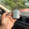 71SAm6s1kkL._AC_SL1500_.jpg Acrylic Islamic Ayatal Kursi Car Hanging | Spiritual Rearview Mirror Accessory for Protection and Blessings | Muslim Gift for Car Interior - Bright and Silver