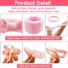 16pcs Skincare Headband Set, Headband Set for Face Washing Spa and Makeup, Including 1 Hairband, Wristband, 3 Hair Claw Clips and 10 Hair Ties, with Box, Gift for Women and Girls, Pink