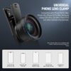 71St4DsAYaL._AC_SL1500_.jpg NEEWER BASICS 2 In 1 Phone Camera Lens Accessories Kit, HD 0.45x Wide Angle + 15x Macro, 37mm Lens Clamp Compatible with iPhone Samsung Android Smartphone, LS-67