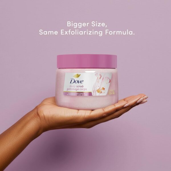 71SxdTH5bL._SL1500_.jpg Dove Himalayan Salt & Rose Oil Body Scrub Exfoliates and Deeply Nourishes for Smooth, Radiant Skin 15 oz