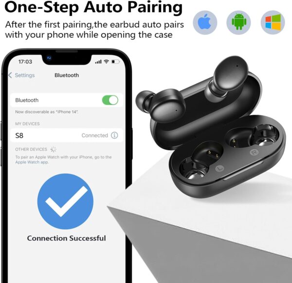 71T0FG4Hn9L._AC_SL1500_.jpg kurdene Wireless Earbuds Bluetooth 5.3 in Ear Buds Light Weight Headphones,Deep Bass Sound,Built in Mics Headset,Clear Calls Earphones for Sports Workout