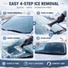 1ABOVE Ice Scraper – Non-Slip Soft Grip, Scratch-Free Snow & Frost Remover for Car & SUV Windscreens (1)
