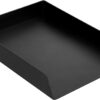 71UYdTLyVSL._AC_SL1500_.jpg Amazon Basics Rectangular Plastic Desk Organizer, letter size Tray, 2-Pack, 24.6 x 5.6 x 33 cm, Black