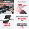 71VBn7aEJgL._AC_SL1500_.jpg Shapeheart Magnetic Bike Phone Holder - XL Waterproof Touchscreen Pouch - Universal Handlebar Mount for MTB, Motorcycle, E-Scooter - Detachable Smartphone Case - Quick and Stable Setup