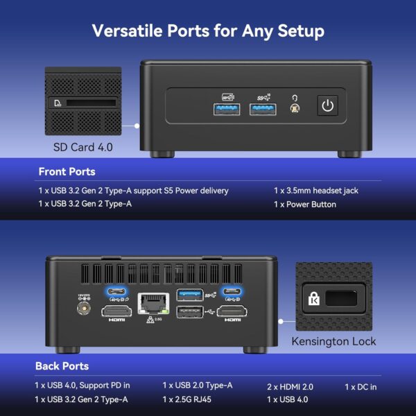 71VCusMW-QL._AC_SL1500_.jpg GEEKOM IT15, The Most Powerful AI Mini PC with Intel Ultra 9 285H(15th Gen) 99 Tops | 32GB DDR5, 1TB SSD | Arc 140T GPU | WiFi 7, 8K Quad Display, Win11 Pro, Video Editing, Coding, and Multitasking