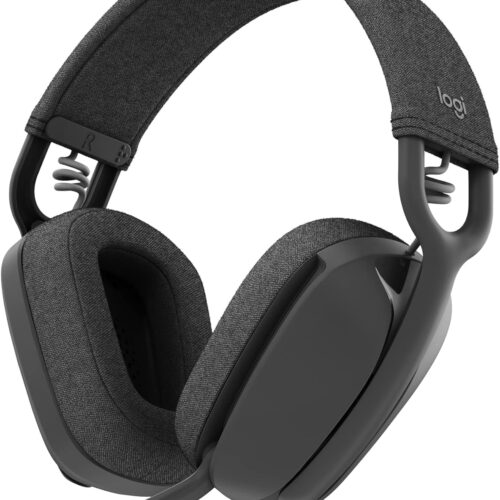 71VEeIkehCL._AC_SL1500_.jpg Logitech Zone Vibe 100 Lightweight Wireless Over Ear Headphones with Noise Canceling Microphone, Advanced Multipoint Bluetooth Headset, Works with Teams, Google Meet, Zoom, Mac/PC - Graphite